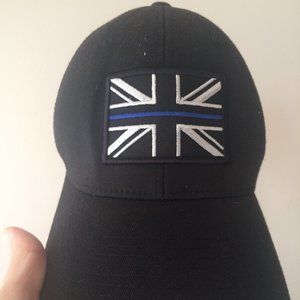 UK Thin Blue Line Flex Fit Baseball Cap